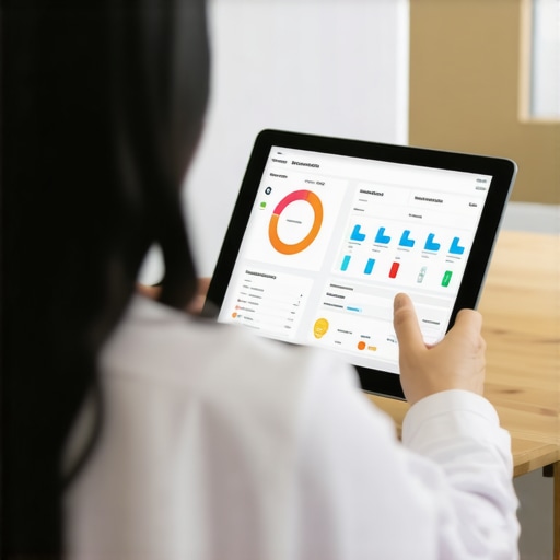 Patient and doctor engaging in a telehealth consultation with integrated lab data