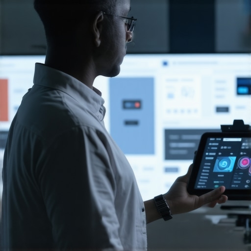 A clinician analyzing real-time health data from wearables on a digital dashboard