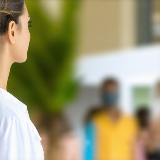 Future of Urgent Care: Integrated Community Health Hub A futuristic urgent care facility equipped with digital health tools and community outreach programs