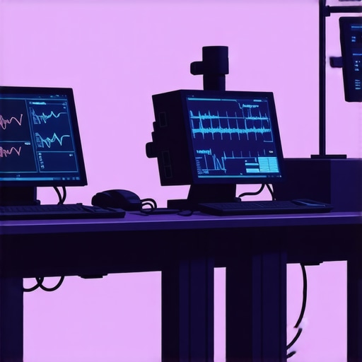 Futuristic Laboratory for Precision Diagnostics High-tech laboratory with digital diagnostic devices and scientists