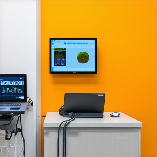 Healthcare professionals using advanced diagnostic technology in a modern urgent care clinic.