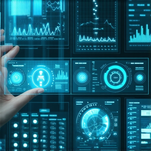 Integrated Telehealth Ecosystem for Chronic Disease Management Visual representation of interconnected health data systems with wearables and AI