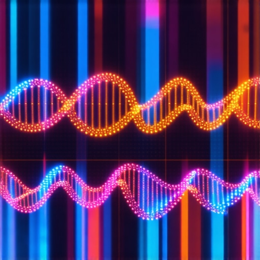 Advanced AI and genomic data visualization in a modern medical setting