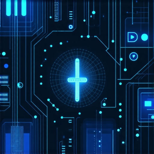 Illustration of interconnected health devices and AI analytics for chronic disease care