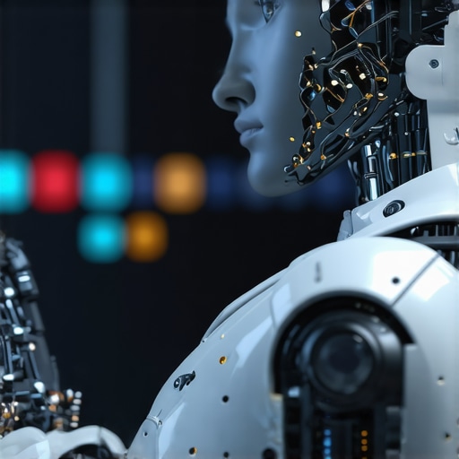 Futuristic healthcare technology with AI, biosensors, and telehealth interfaces