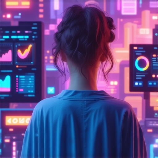 High-tech telehealth interface showcasing AI-driven data analytics and secure patient information in a modern medical setting