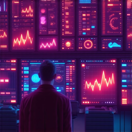 A high-tech telehealth interface displaying data analytics, health metrics, and predictive models in a vibrant digital environment.