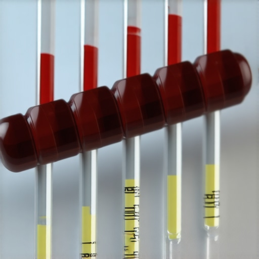 Futuristic laboratory with digital diagnostics and AI interfaces