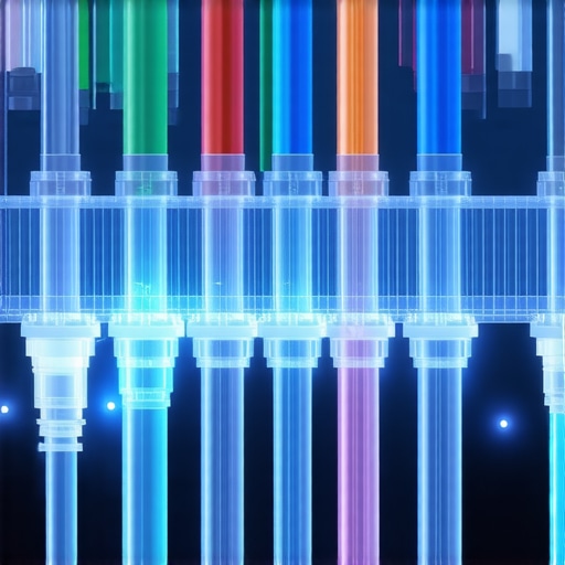 Futuristic lab with high-tech diagnostic tools and genomic sequencing equipment