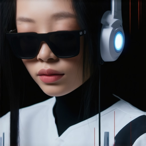 Conceptual image of advanced telehealth technology with AI and wearable devices