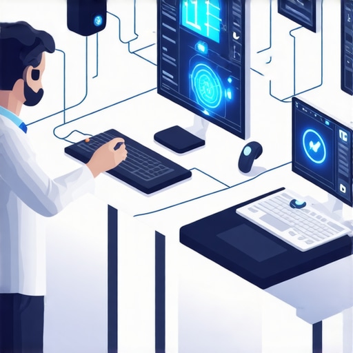 A diverse group of patients and clinicians engaging with advanced telehealth devices and AI systems for chronic care in 2025