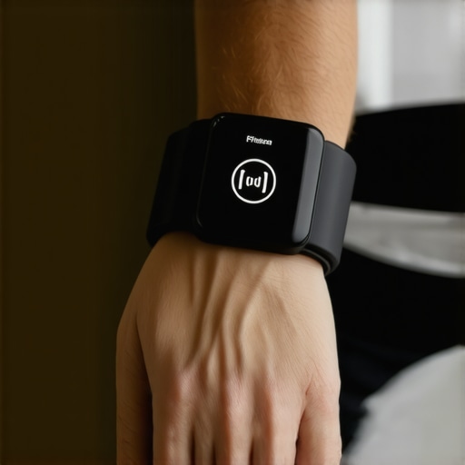 Close-up of wearable sensors tracking health data in a patient